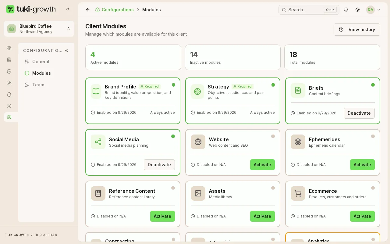 Client modules